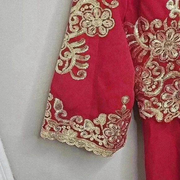 Laifanni Red Chinese Modern Wedding Dress NWT‎ New Size Unknown - Picture 4 of 11